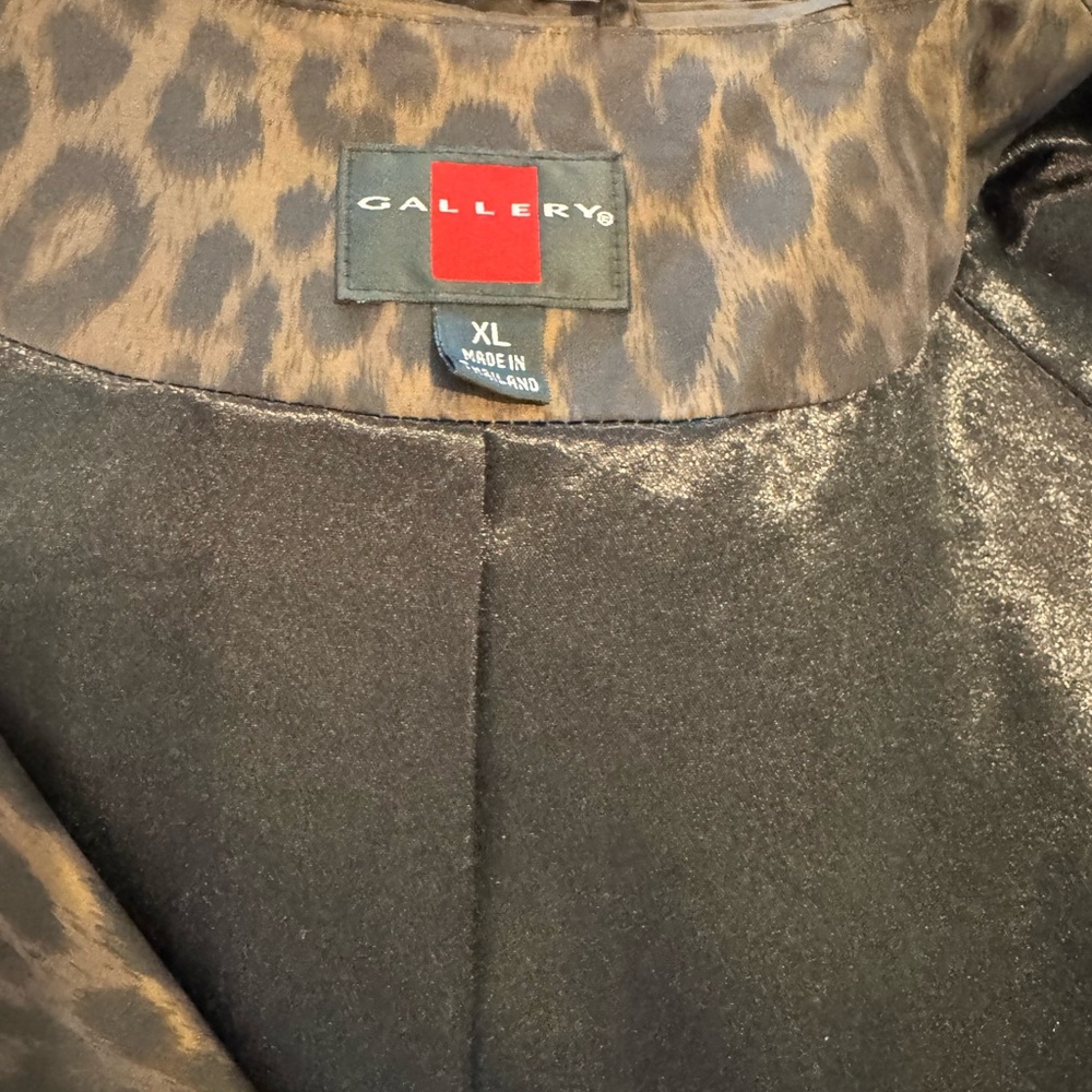Animal Print All Weather Trench Coat Size XL - Picture 10 of 11